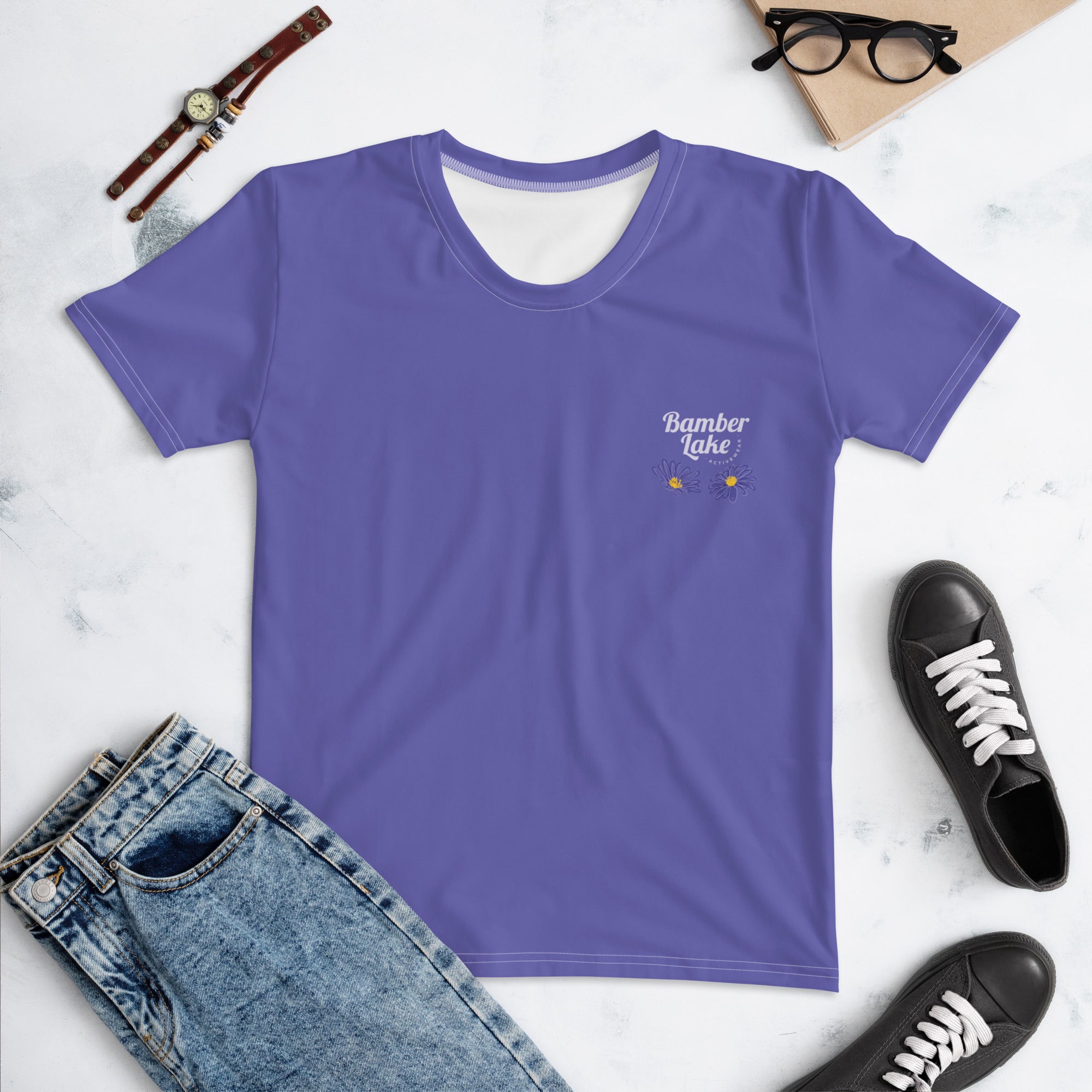 Women's-moisture-wicking-purple-tee