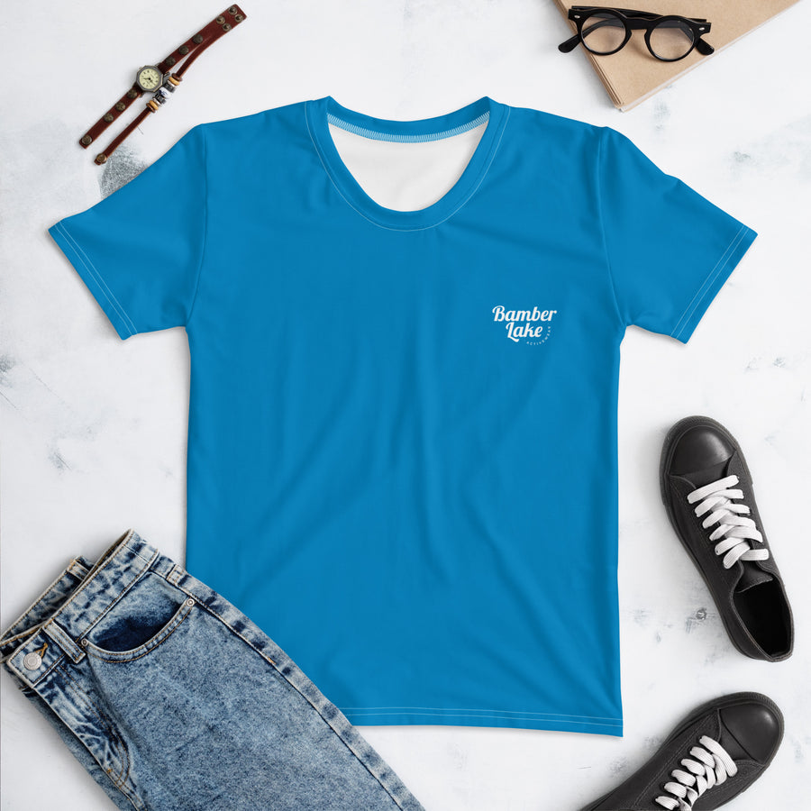 Women's-moisture-wicking-blue-tee