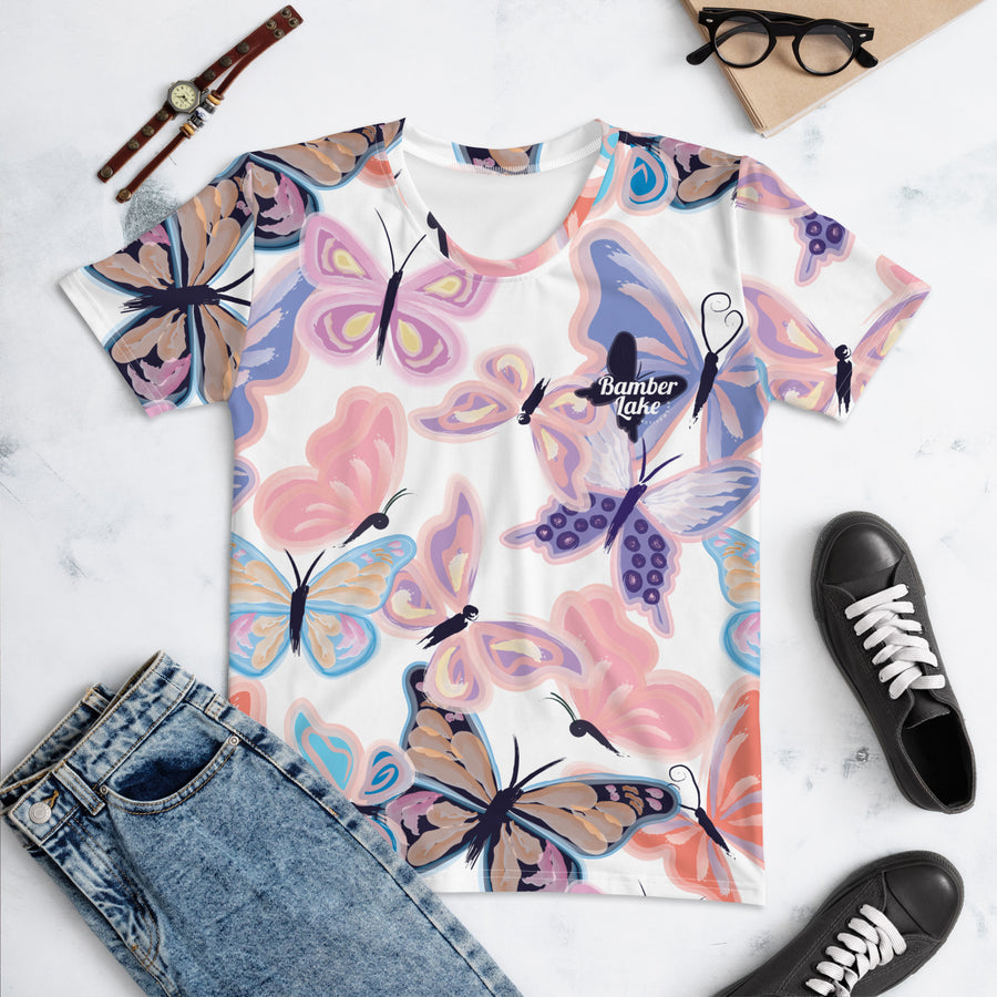 Women's moisture-wicking butterfly tee