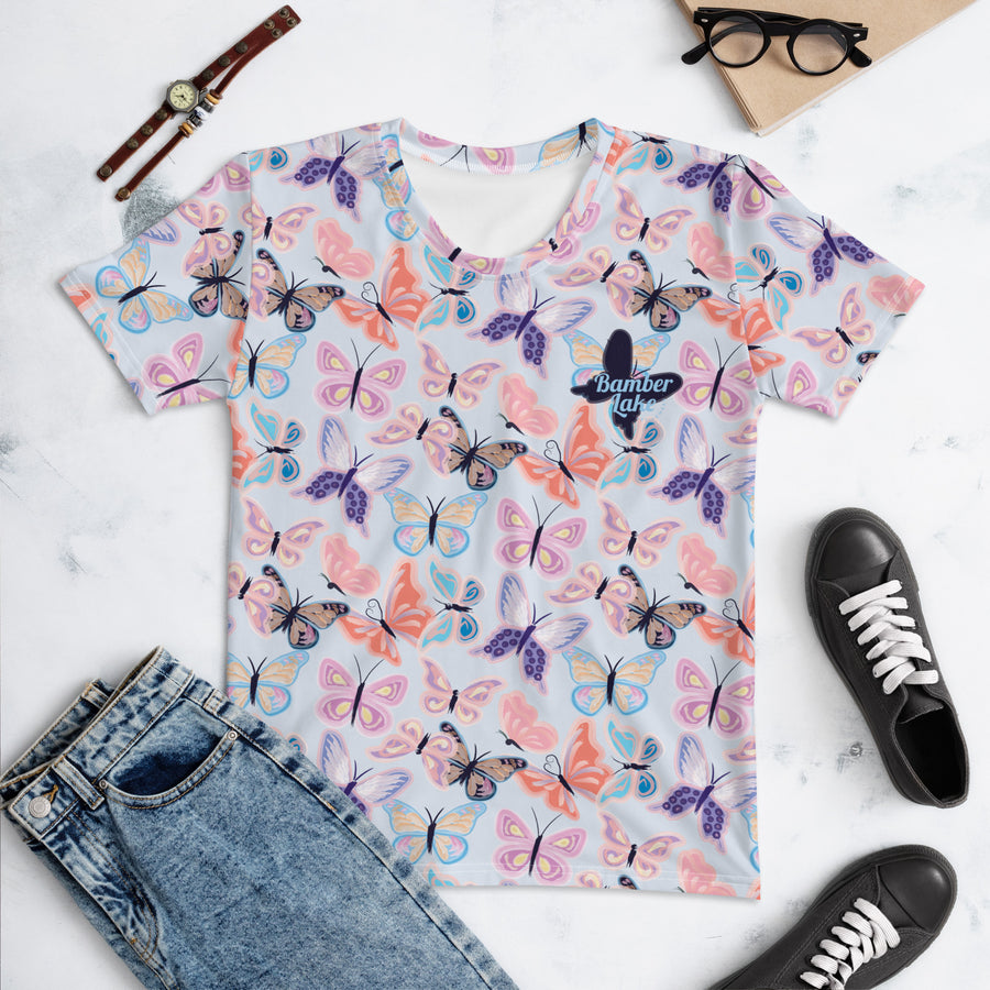 Women's-moisture-wicking-butterfly-tee