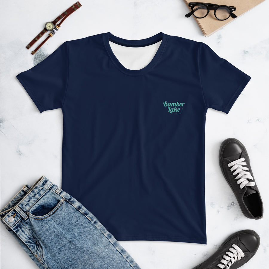 Women's-moisture-wicking-navy-blue-tee