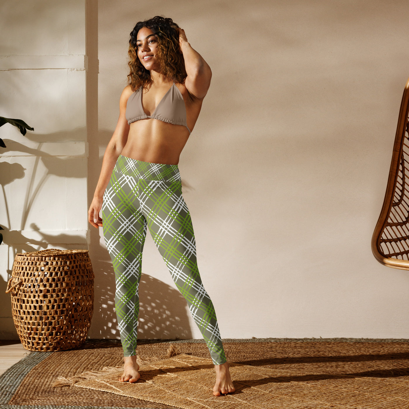Green with Envy Yoga Leggings: Stylish & Comfortable