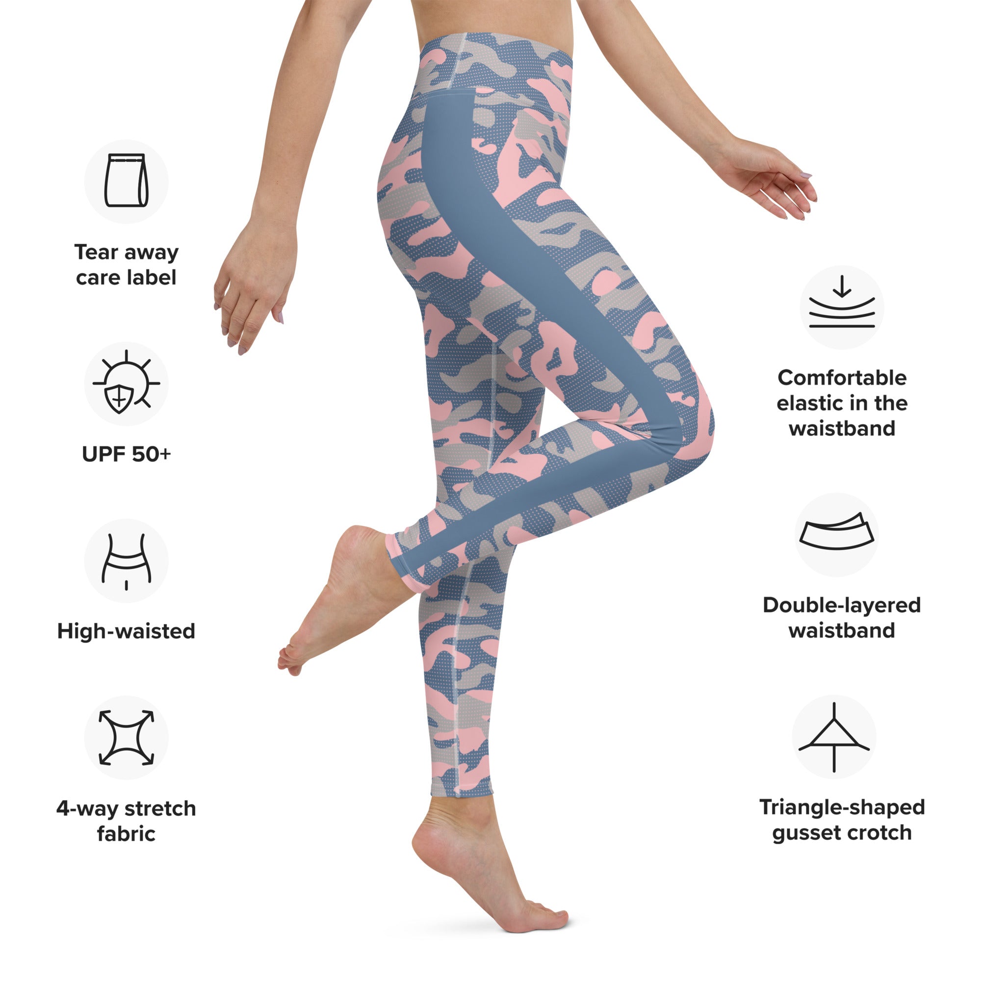 Women's-high-waisted-pink-camo-yoga-leggings