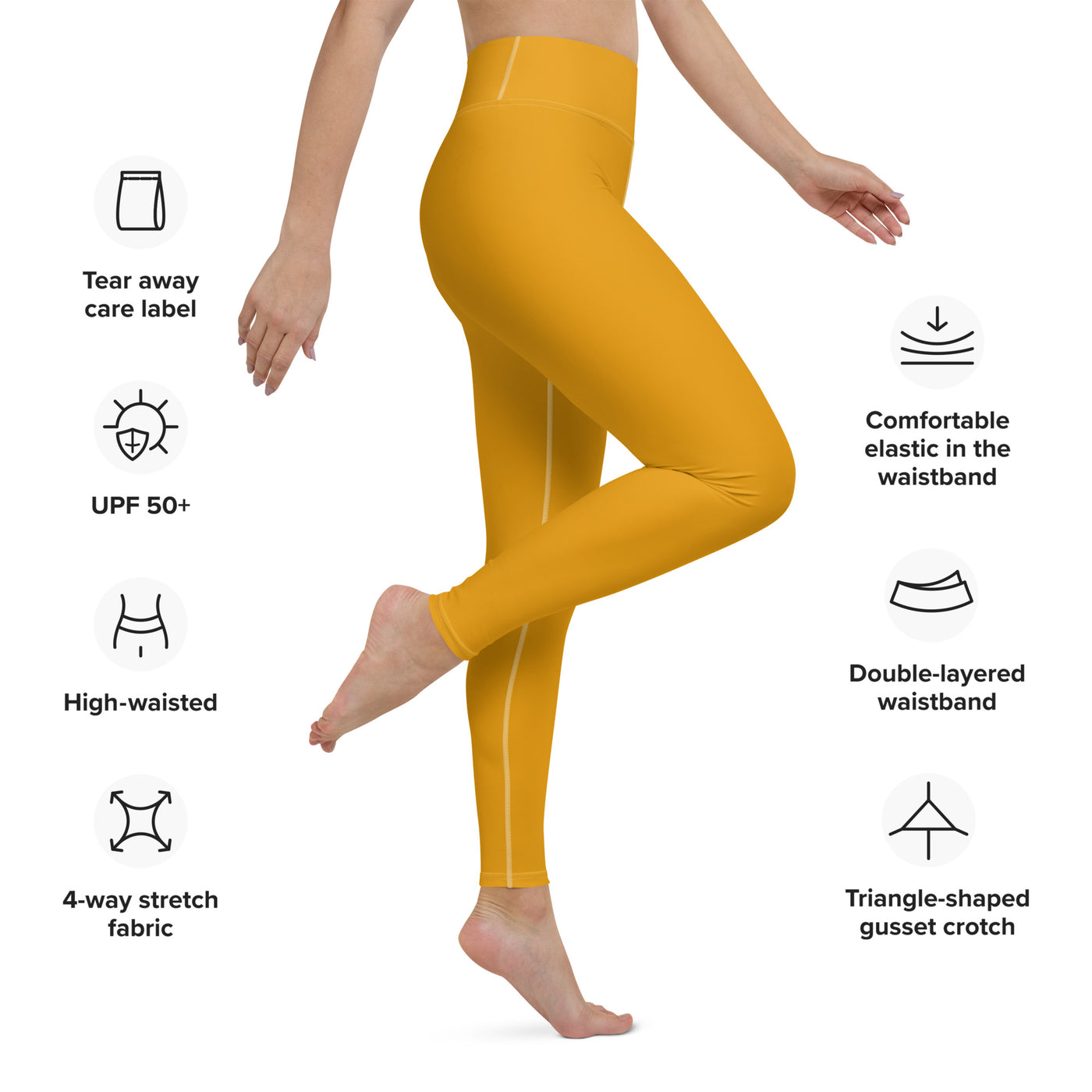 Women's-high-waisted-orange-yoga-leggings